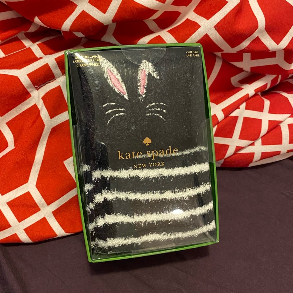 Kate Spade Bunny Fuzzy Socks